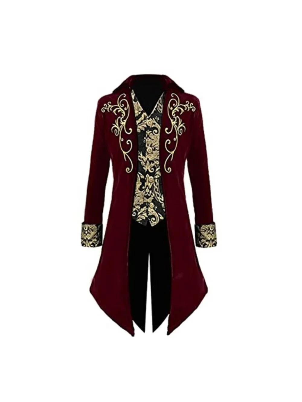 Men's Medieval Steampunk Tailcoat Victorian Jacket Frock Coat